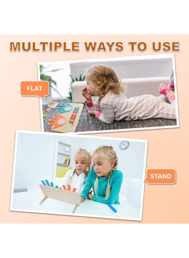 Twisoo Montessori Wooden Number Learning Toy for Toddlers Educational Finger Counting Math Game with Number Blocks for Early Learning, Cognitive Development & Math Skills for Kids (SMALL) - Image 5